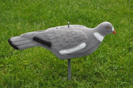 Stackable flocked pigeon