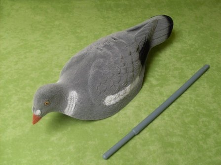 Stackable (scale) flocked Pigeon 10 pieces