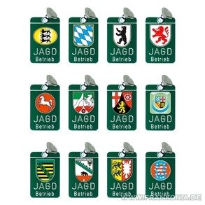 Auto raam plaatje &quot;Jagdbetrieb&quot;