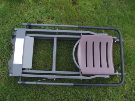 Opvouwbare aluminium aanzit ladder met zitje