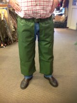 Water-repellent cover rain pants Green