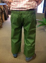 Water-repellent cover rain pants Green