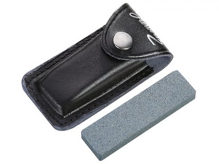 Whetstone with leather bag