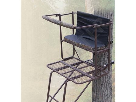 Portable 2-Man Ladder Stand &amp; Raised Hide 5,0m - A15