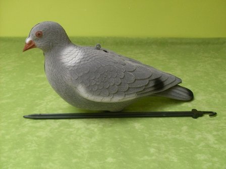 Full Body flocked pigeon 33cm