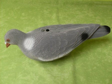 Full Body flocked pigeon 33cm