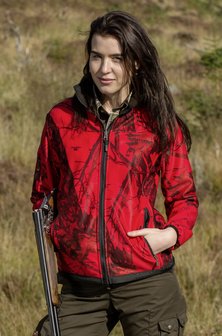 Shooterking Mossy Blaze Softshell (dames) Red/Brown
