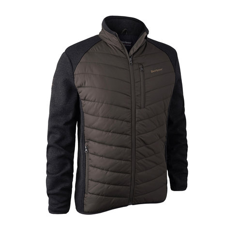 DEERHUNTER Moor Padded Jacket w. Knit Brown Leaf / Vest