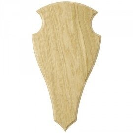 Oak Deer Trophy Plate 52 x 26 cm Light