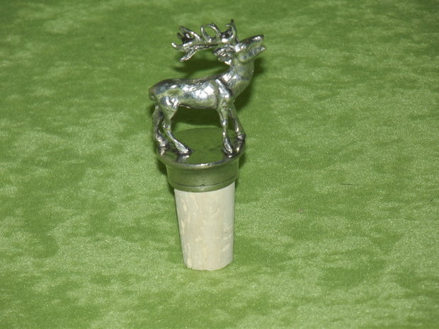 Bottle cork with deer
