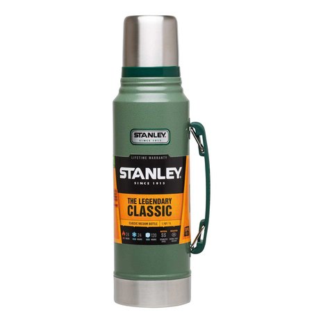 STANLEY Legendary Classic Bottle 1 Liter Thermosfles Roestvrij staal Hammertone Green