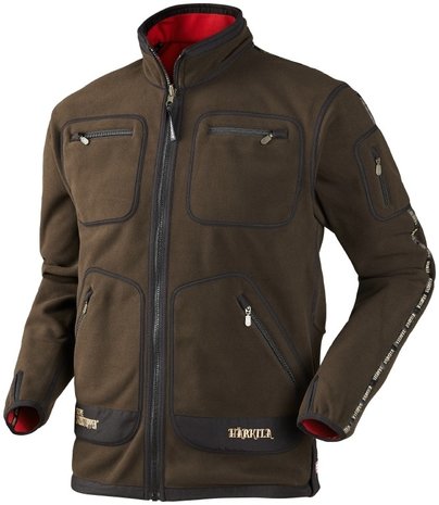 Härkila Kamko fleece jacket - Brown/Red 