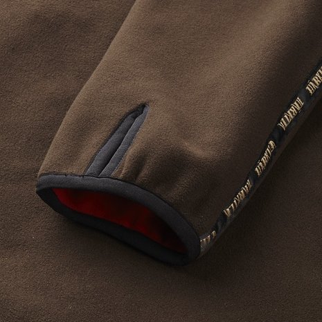 Härkila Kamko fleece jacket - Brown/Red 