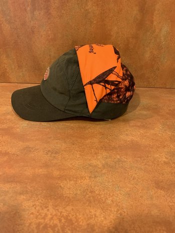 Shooterking Pet Dark Olive / Camo Orange Heren en Dames