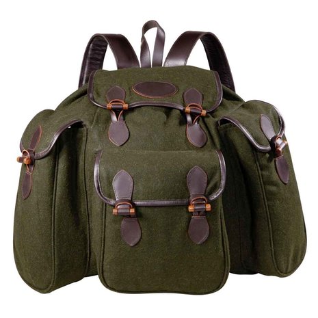 Sac à dos de chasse silencieux en loden de luxe vert- WAIDMANN