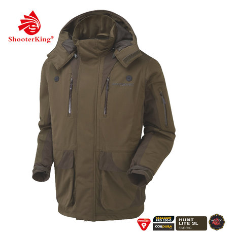 SHOOTERKING Huntflex Primaloft Winter Jacke braun/oliv Herren