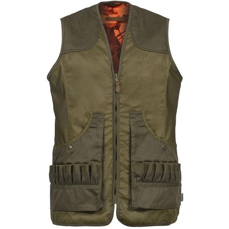 Percussion Schietvest / Bodywarmer Jacht Omkeerbaar Savane Groen - Ghost Camo