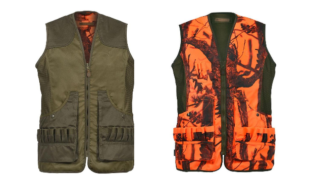 Percussion Schietvest / Bodywarmer Jacht Omkeerbaar Savane Groen - Ghost Camo