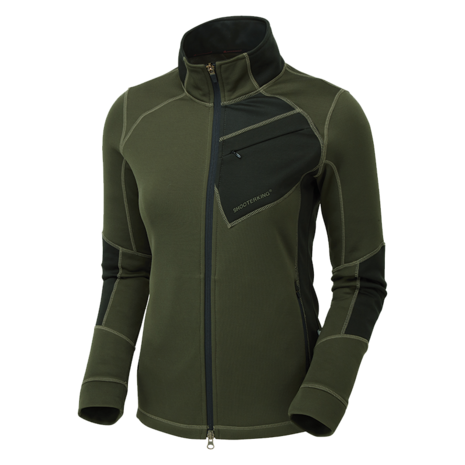 DAMES Softshell Vest Groen / FORTEM WOOL SOFTSHELL Green - SHOOTERKING