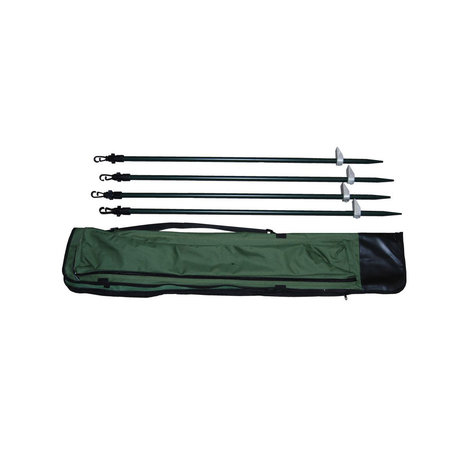 Verstelbare aluminium Stokken/Poten 90-180 cm voor camouflagenet 4 stuks