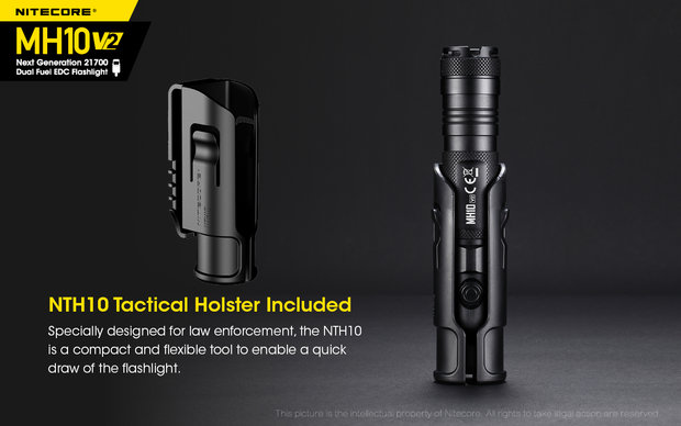 Nitecore MH10 V2 Tactische Led Zaklamp Oplaadbaar