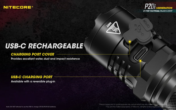Nitecore P20i Tactische Led Zaklamp Oplaadbaar