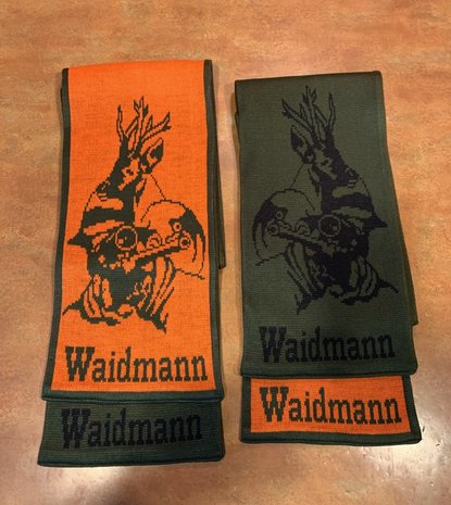 Omkeerbare Sjaal Groen / Oranje - Waidmann