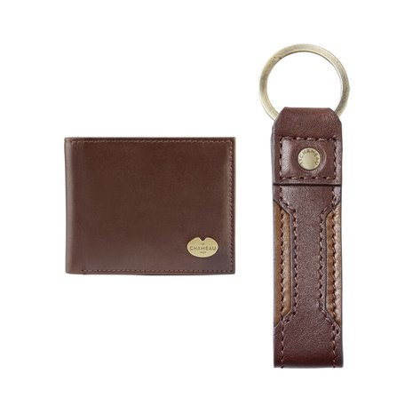 Le Chameau Sleutelhanger & Bifold Portemonnee (Beurs) Leder