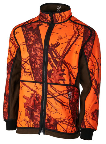 BROWNING POLAR, POWERFLEECE REV ZIPPIN, BLAZE ORANGE GREEN