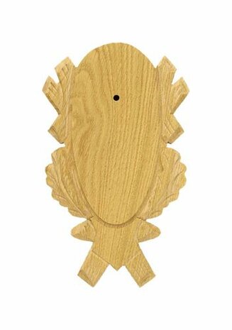 Oak Deer Trophy Plate 4 - 21x12 cm Hell