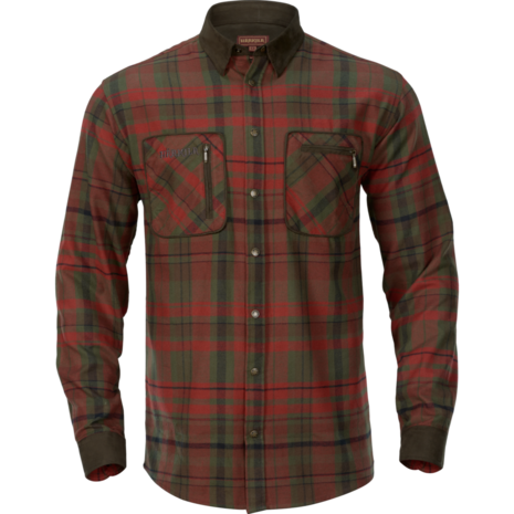 Härkila Pajala Shirt - Red autumn check