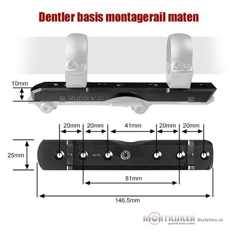 Dentler mounting rail Dentler BASIS