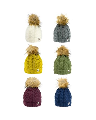 Ladies Cable Knit Bob Hat - Jack Pyke 