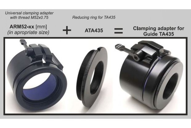 Rusan Verloopring ATA435 voor Lahoux clip / Guide TA435 / Bering Optics Hogster kijkers (Reduceerring)