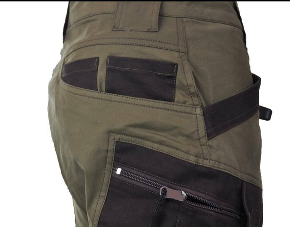CIT Kalhoty Combi trousers - Olive Green / Slate Brown Herren