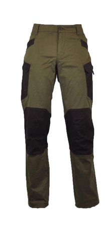 CIT Kalhoty Pantalon Combi - Vert Olive / Marron Ardoise Hommes
