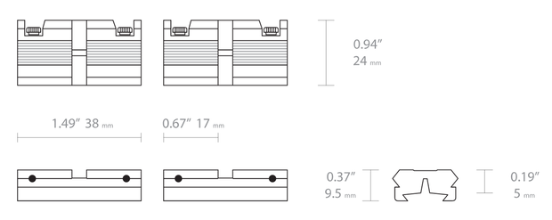 HAWKE ADAPTOR BASE 3/8″ RIFLE TO WEAVER