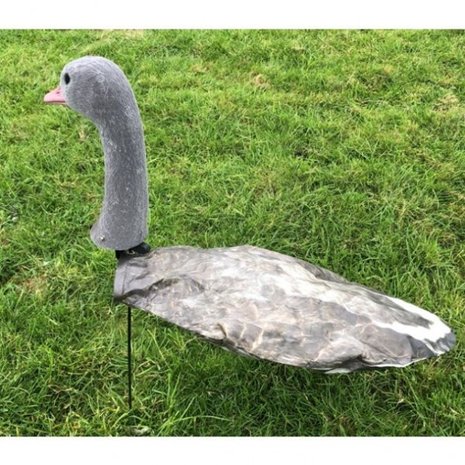 Windecoy Grauwe gans met kop 10 stuks