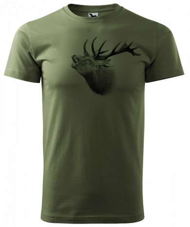 Hert T-Shirt Groen - Logo 1