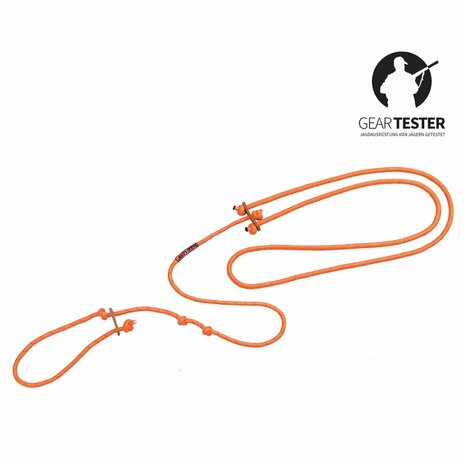 Lautlose Hundeleine Orange