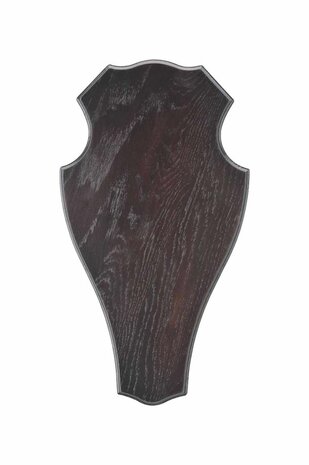 Oak Deer Trophy Plate 29 x 17 cm Dark