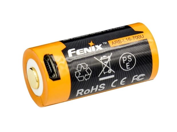 Fenix ARB-L16-700U Oplaadbare 16340 / RCR123A / CR123A Batterij 700mAh 3.6V