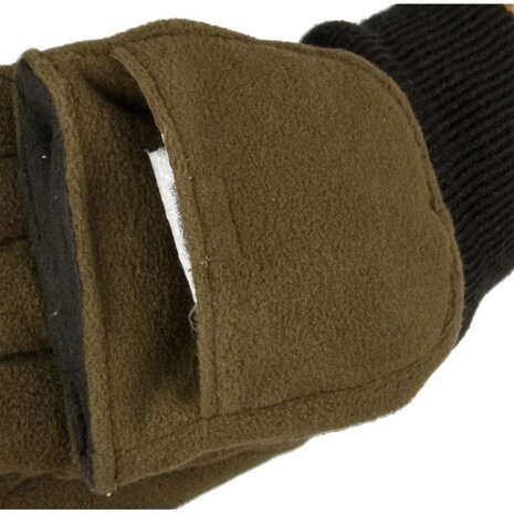 Somlys Warm Thick Gloves - Mittens 3M Thinsulate insulation Green