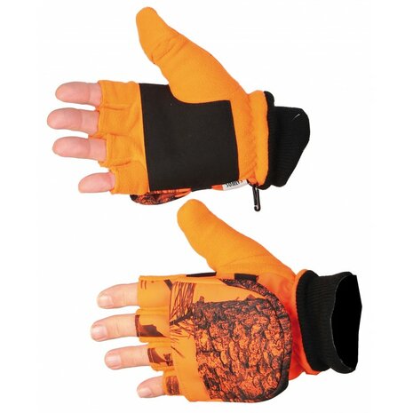 Somlys Warm Thick Gloves - Mittens 3M Thinsulate insulation Camouflage Orange