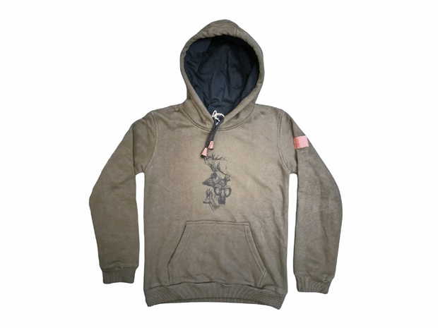 Hoodie Trui met jachtmotief
