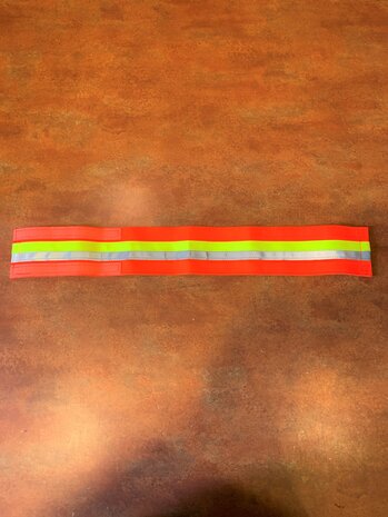 Bande de signalisation pour chien Velcro Orange