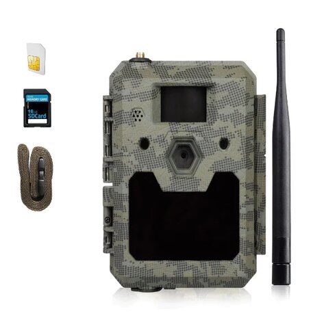 icucam5 - 4G / LTE Wildcamera / Bewakingscamera + 4000 Coins & 16GB SD card