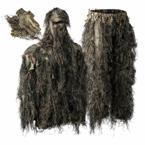 DEERHUNTER Sneaky Ghillie Pull-over Set with gloves / camoflage pak