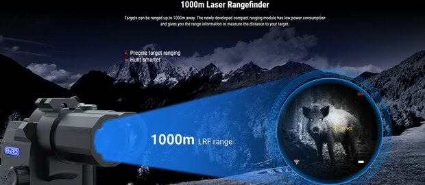 *NEW* PARD NV007SP LRF (Range-finder) Night Vision Clip-on Scope (Night Vision / Daylight) (German version)