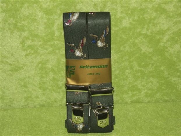 Fritzmann Bretelles 4 Clips de fixation Canard